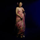 Maheshwari Tissue Silk Saree | Pink