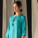 Ecovero Kurta For Women | Printed | Blue