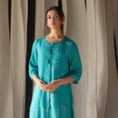 Ecovero Kurta For Women | Printed | Blue