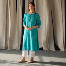 Ecovero Kurta For Women | Printed | Blue