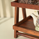 Wooden Kitchen Shelf Rack | Storage Organiser | Brown | 41 cm