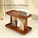 Wooden Kitchen Shelf Rack | Storage Organiser | Brown | 40 cm