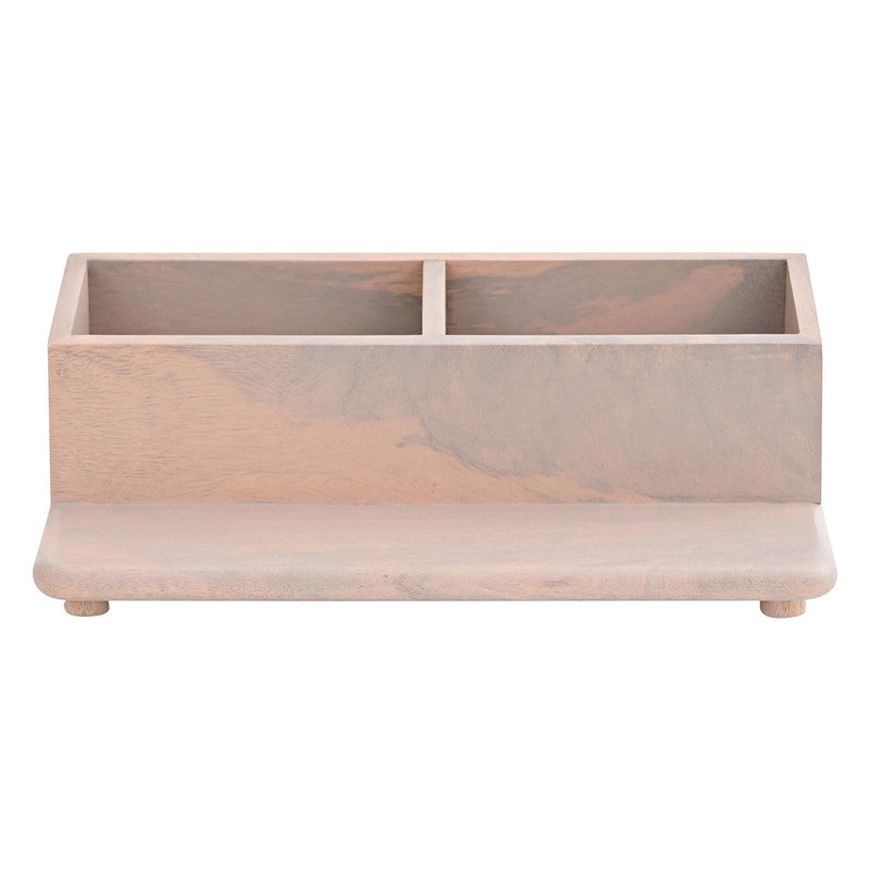 Wooden Makeup & Accessory Desk Organizer | for Multipurpose | Pink