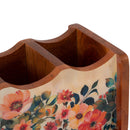 Wooden Cutlery Holder | Mango Wood | Multicolour