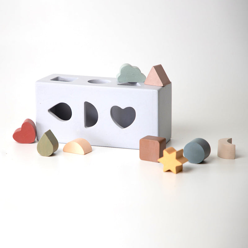 Wooden Shapes Puzzle Box | Multicolour