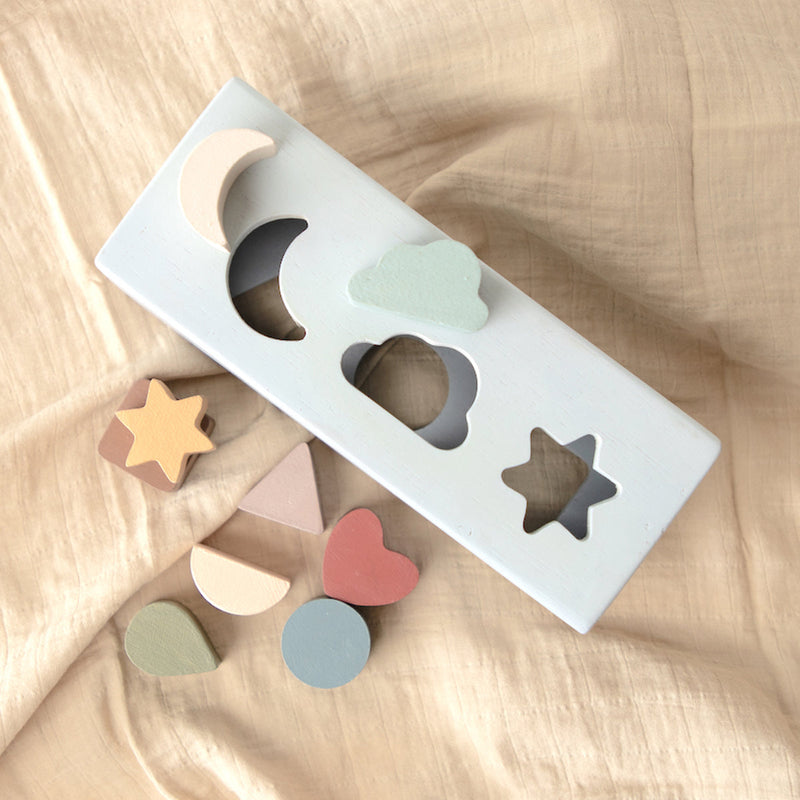 Wooden Shapes Puzzle Box | Multicolour