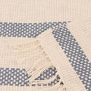 Cotton Bed Cover | Woven Design | Double Size | Blue