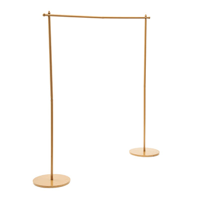 Metal Backdrop Stand | Rectangle Shape | Gold | 125 cm