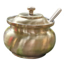 Brass Ghee Pot | Gold | 8 cm