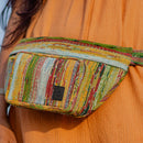 Upcycled Fabric Fanny Pack | Green