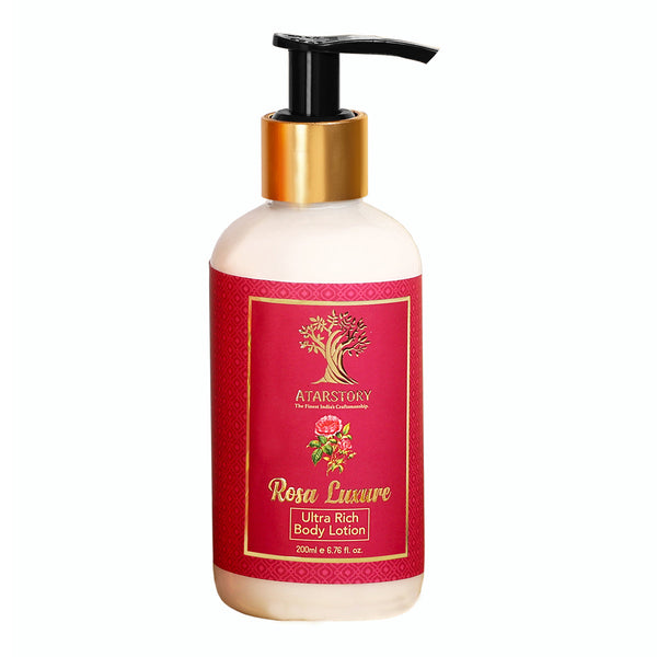 Body Lotion | Rosa Luxure | Deep Moisturizing for Dry Skin | Set Of 2 | 200 ml Each