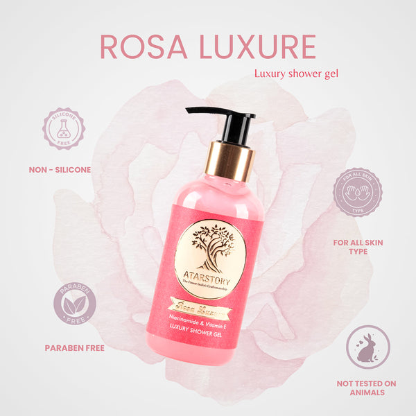 Body Care Set | Rosa Luxure | Body Wash | Body Lotion | Set Of 2