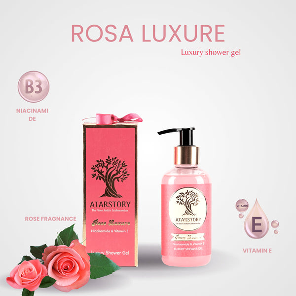 Body Care Set | Rosa Luxure | Body Wash | Body Lotion | Set Of 2