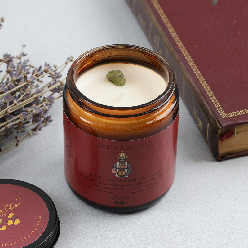 Soy Wax Scented Candle | Eucalyptus & Lavender Fragrance | 400 g