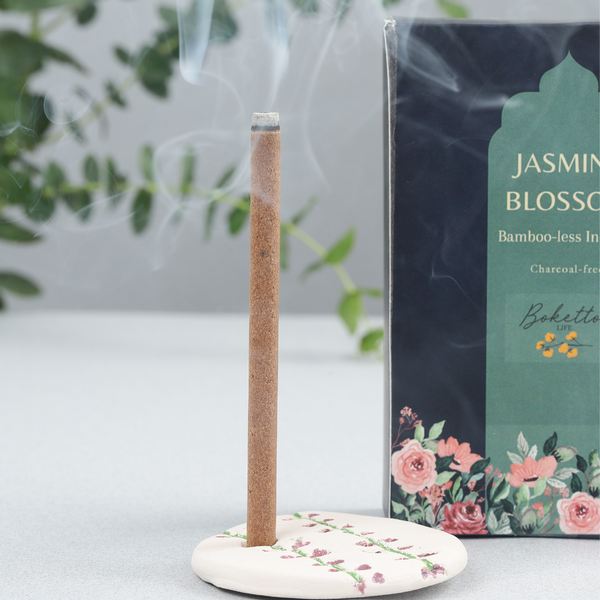 Natural Incense Sticks | Charcoal Free Agarbatti | Jasmine Blossom | 30 Sticks