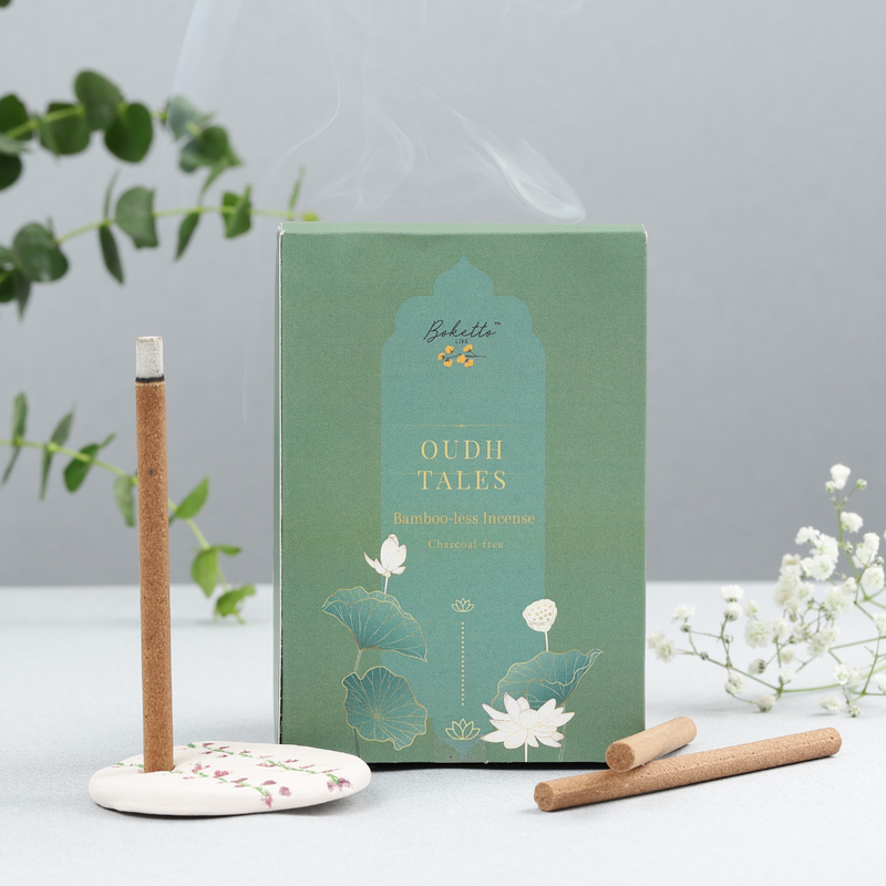 Natural Incense Sticks | Charcoal Free Agarbatti | Oudh Tales | 30 Sticks