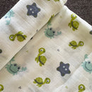 Bamboo Muslin Baby Swaddles | White | Set of 4