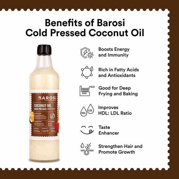 Coconut Oil | Cold & Wood Pressed | 750 ml