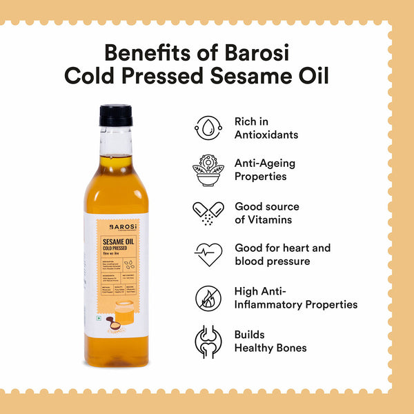 Sesame Oil | Cold & Wood Pressed | 1 L
