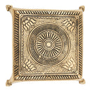 Brass Pooja Chowki | Gold | 13 cm