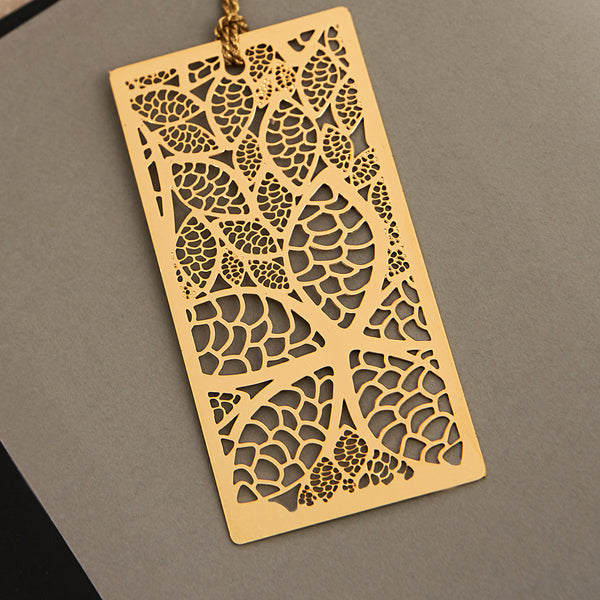 Brass Flower Bookmark | Antique Gold | 7 cm