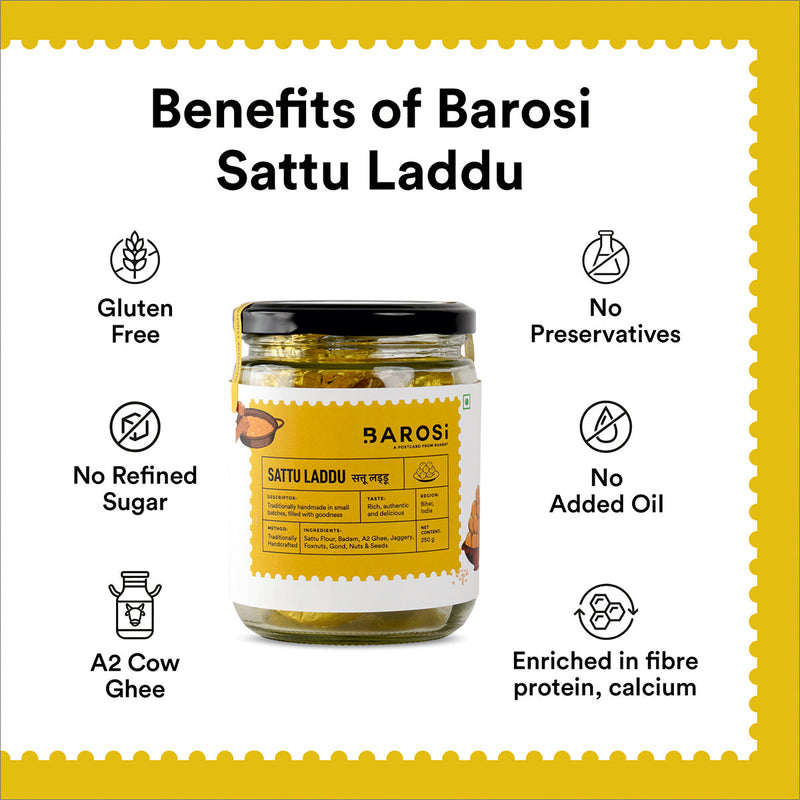 Sattu Laddu | Versatile and Nutritious | 250 g Each