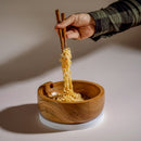 Wooden Ramen Bowl with a pair of Chopsticks | Brown | 1 L