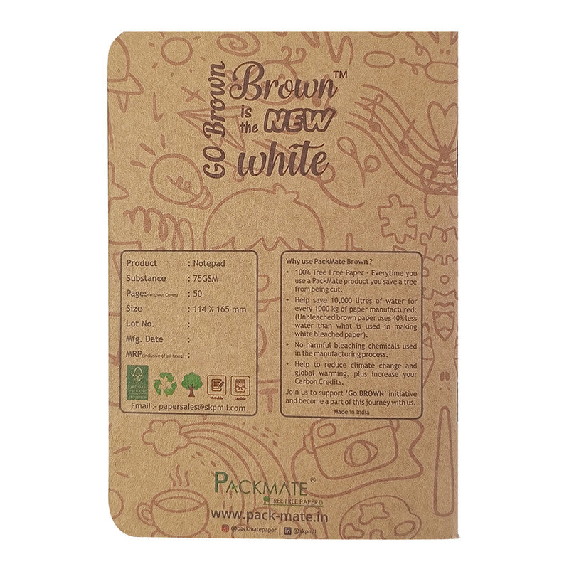 Recycle Paper Notepad | 25 Pages | Pack of 5