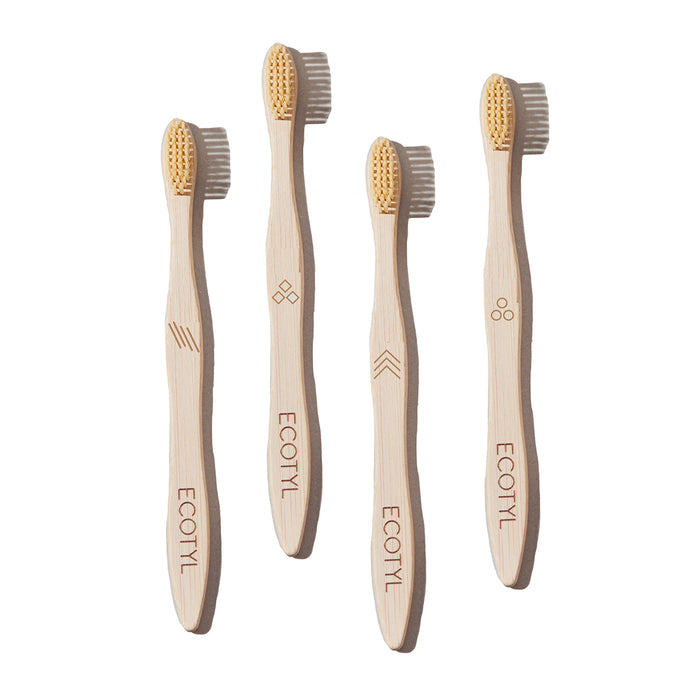 Bamboo Tooth Brush | Ultra Soft Bristles | Thorough Cleaning | Set of 4