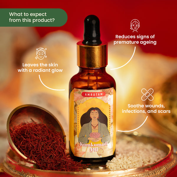 Amrutam Kumkumadi Oil | Skin Radiance | 12 ml.