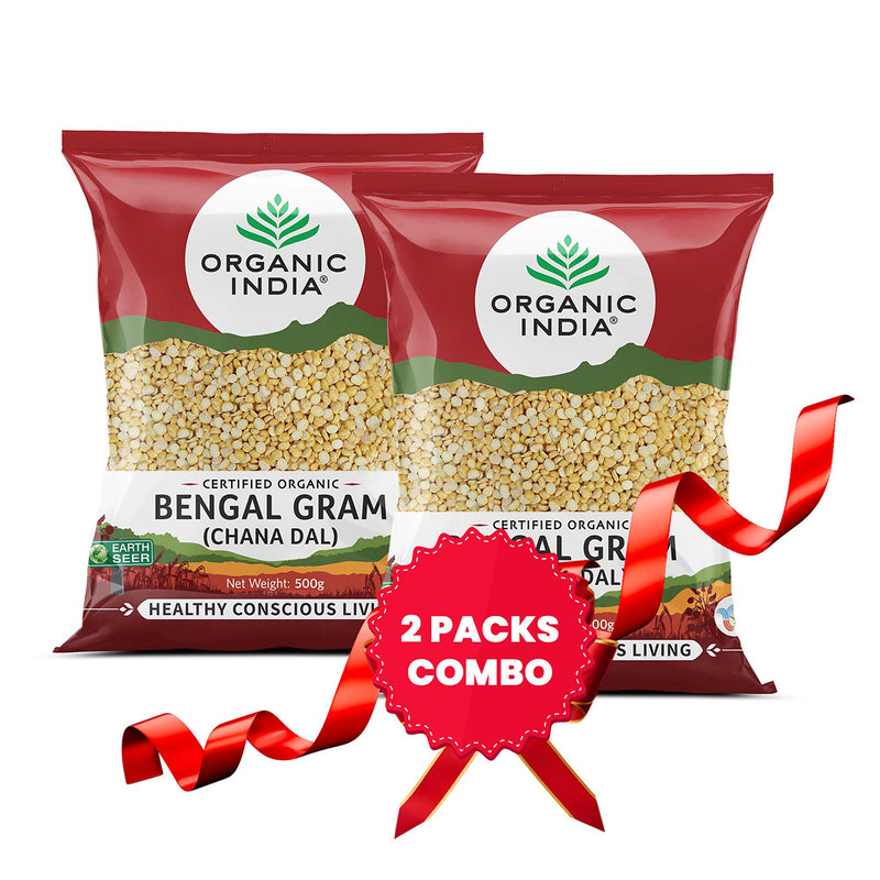 Organic India | Channa Dal | Split Bengal Gram | 500 g | Pack of 2