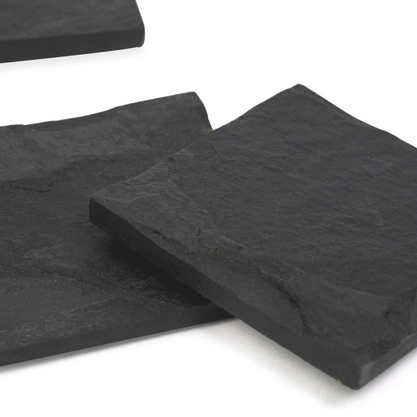 Black Slate Coaster | Square | Set of 4