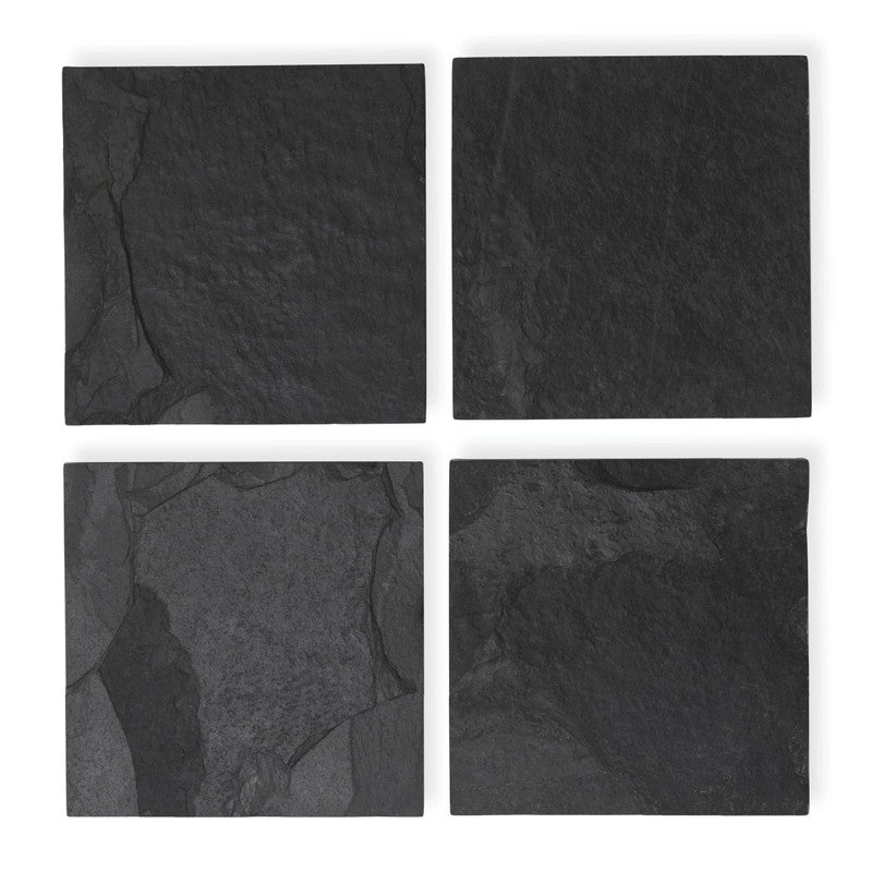 Black Slate Coaster | Square | Set of 4