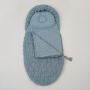 Organic Cotton Baby Sleeping Bag | Solid | Blue.