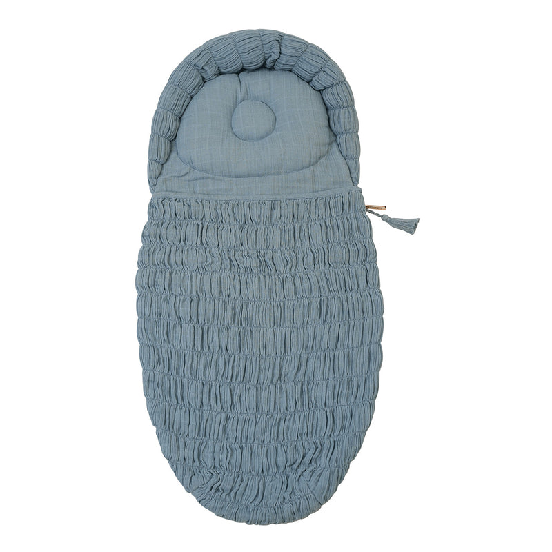 Organic Cotton Baby Sleeping Bag | Solid | Blue.