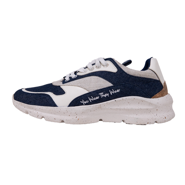 Organic Canvas Sports Shoes for Men | Navy