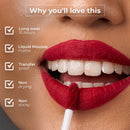 Matte Liquid Lipstick | Mousse | Long Lasting | Drip | 4.5 ml