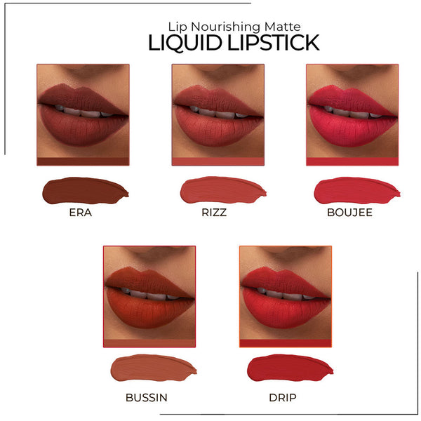 Matte Liquid Lipstick | Mousse | Long Lasting | Rizz | 4.5 ml