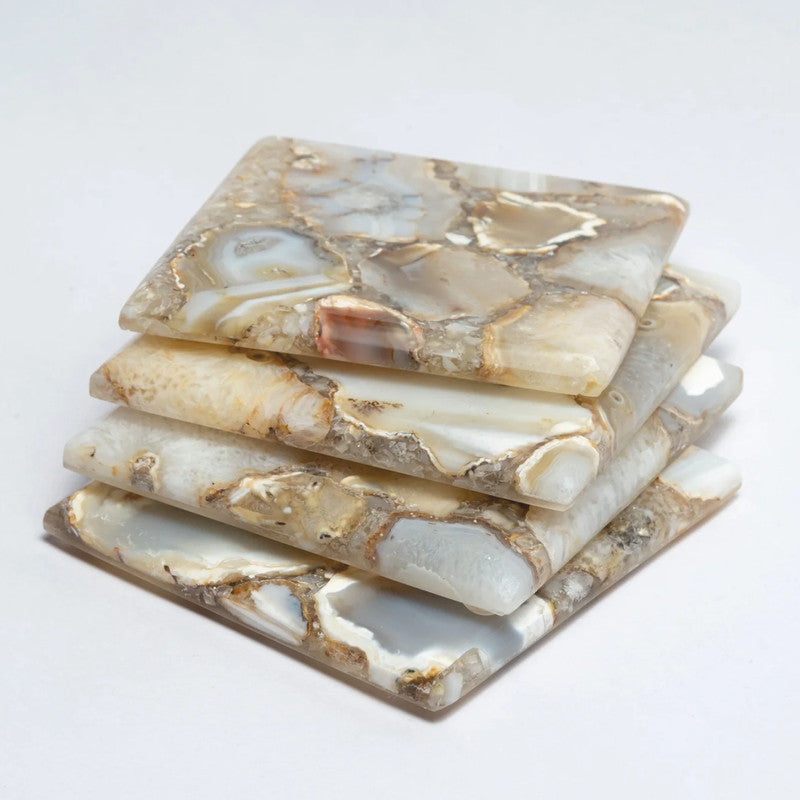 Agate Coaster | Brown | Set of 4