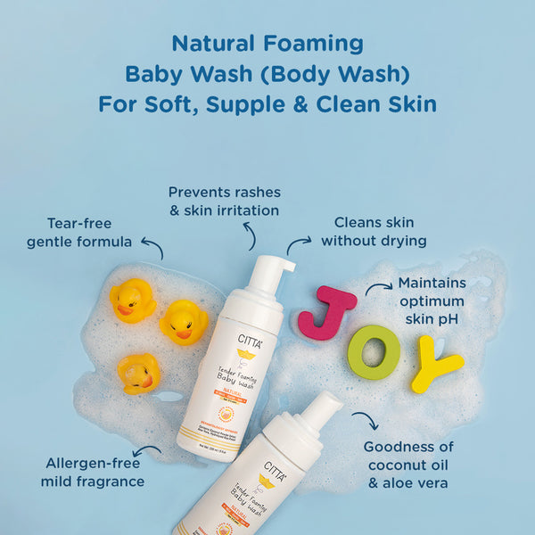 Natural Baby Shampoo & Baby Body Wash Combo | Set of 2