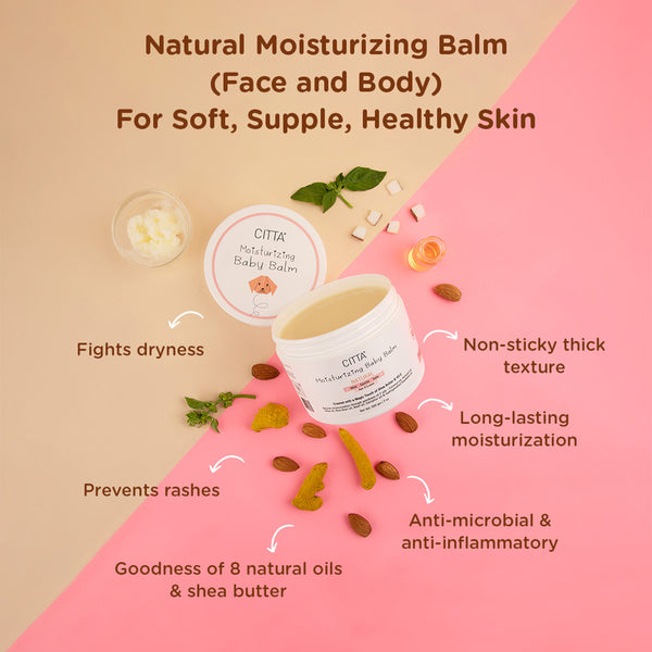 Natural Baby Balm | Moisturizing Skin | Dermatologist Tested | 100 g