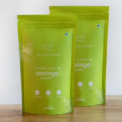 Natural Moringa Powder | 200 g | Boosts Immunity | Pack of 2