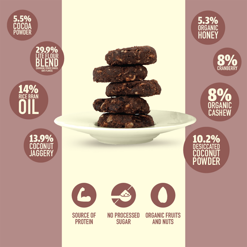 Chocolate Coconut Cookies | 120 g