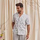Organic Cotton Shirt for Men | Half Sleeves | Grey