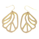 Brass Butterfly Dangler Earrings | Gold