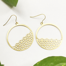 Brass Dangle Earrings | Gold