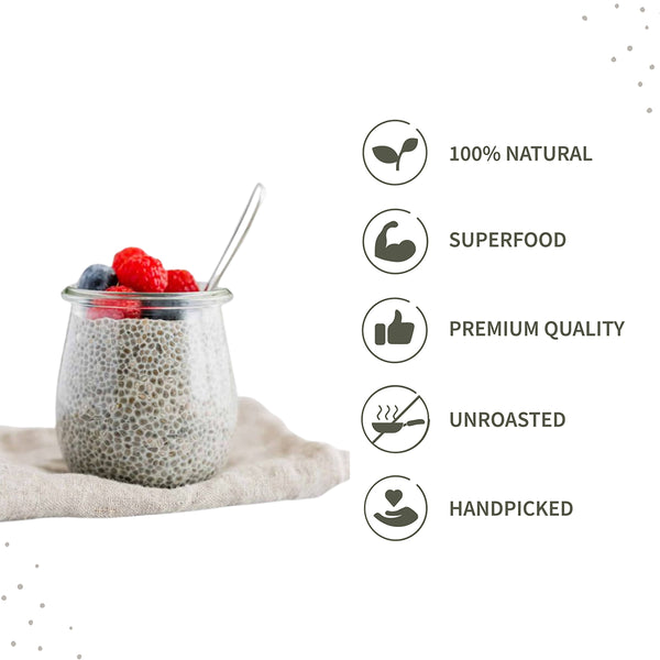 Chia Seeds | Raw | Rich in Antioxidants & Fibre | 250 g