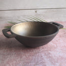 Cast Iron Kadai | Black | 11 Inches