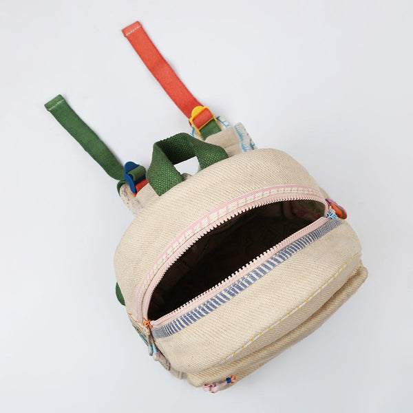 Handwoven Denim Bag for Kids | Off-White