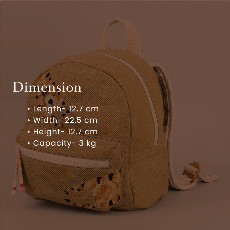 Kids Bag | Cotton Denim | Khakhi Green | 3 L